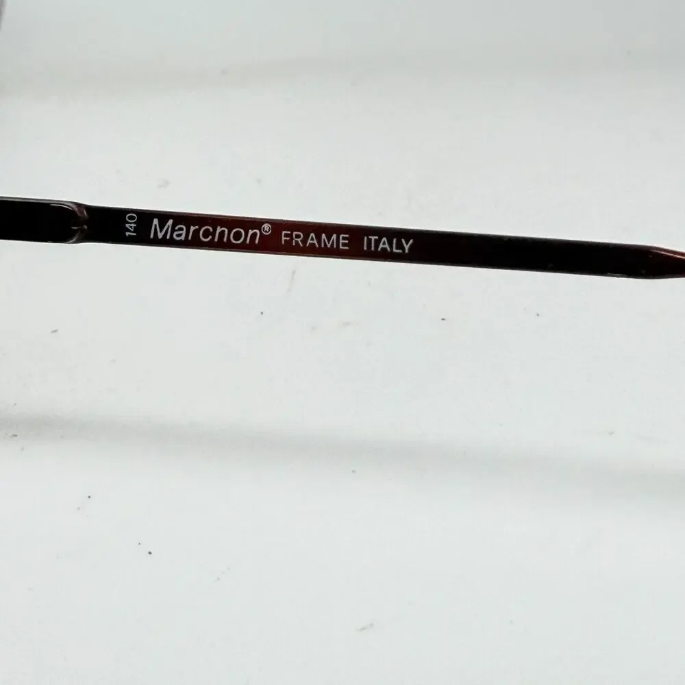 Marchon Fortune‎ Eyeglasses Burnt Amber Round Full Frames 140 mm 19666